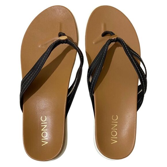 Vionic Catalina Black Strappy Sandals - Picture 5 of 11